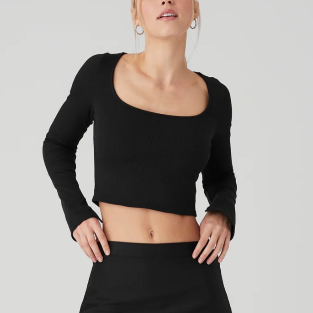 Alo long sleeve balletcore tee